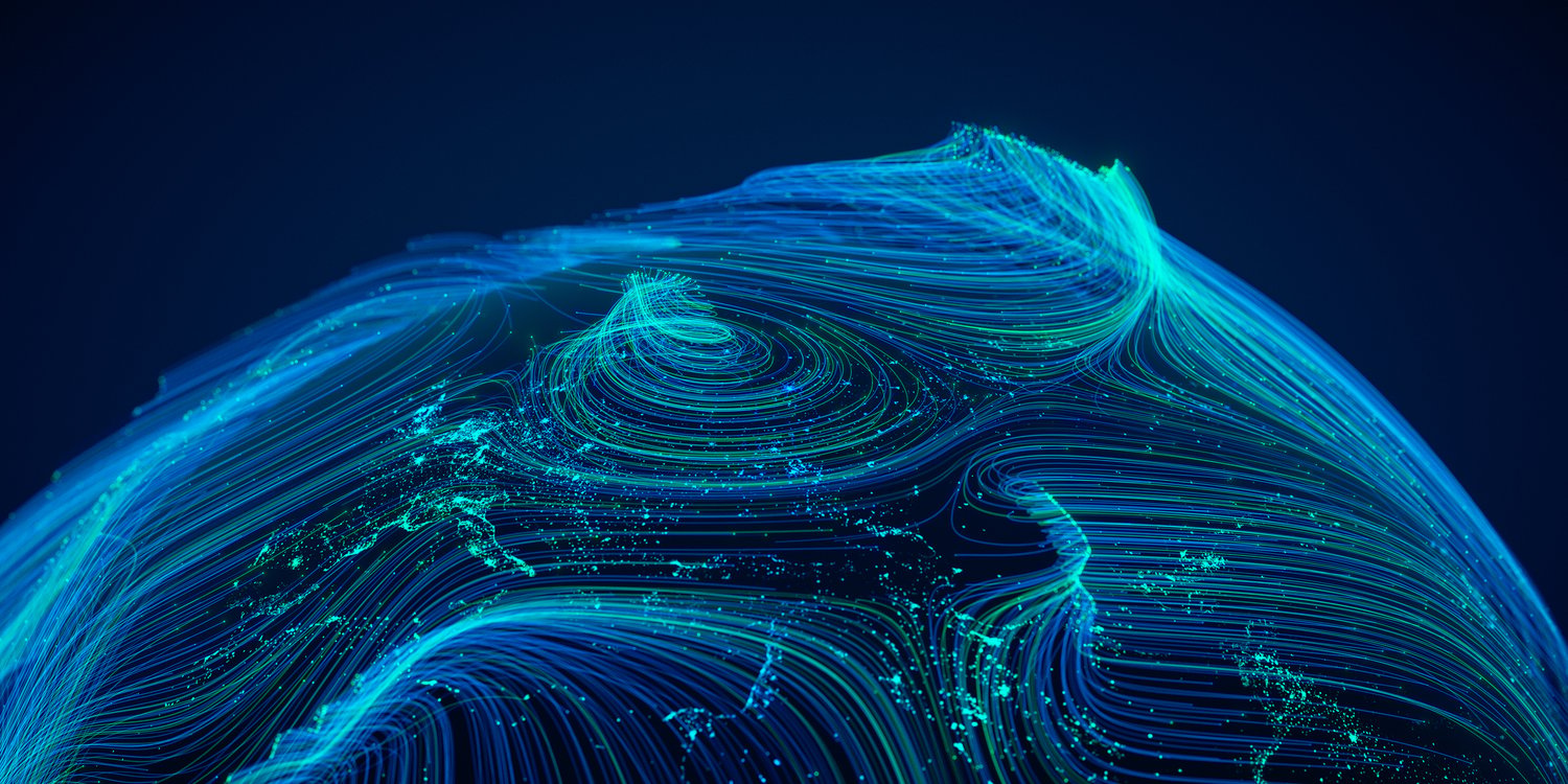 Abstract representation of global connectivity